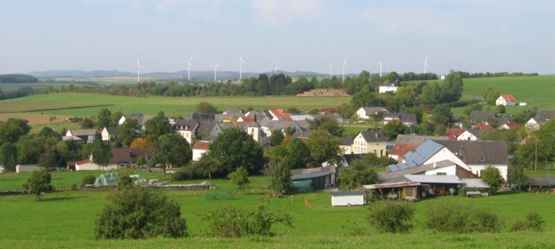 Fernblick auf Sefferweich in der Eifel